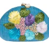 Berna Clutch in Turquoise Multi