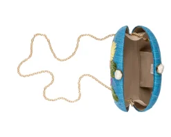 Berna Clutch in Turquoise Multi