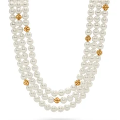 Berry & Bead Triple Strand Necklace