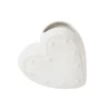 Berry & Thread 6" Heart Vase in Whitewash