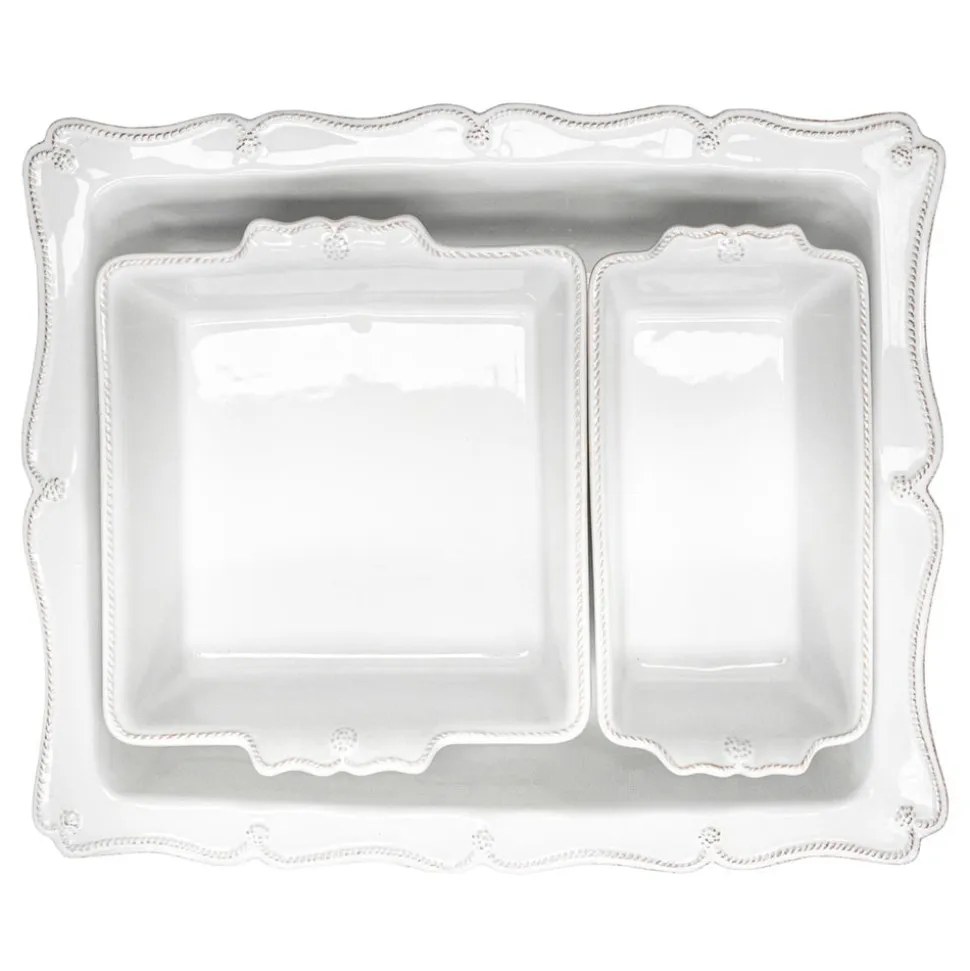 Berry & Thread Baking in Whitewash, Set of 3