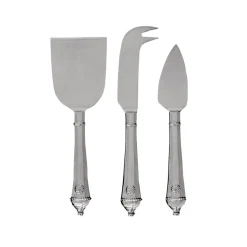 Berry & Thread Cheese Knife Assorted in Polished, Set of 3