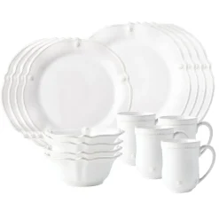 Berry & Thread Flared Whitewash 16 pc Set