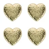 Berry & Thread Heart Napkin Ring, Set of 4 in Gold