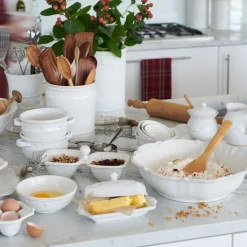Berry & Thread Nesting Prep Bowl in Whitewash, Set of 4