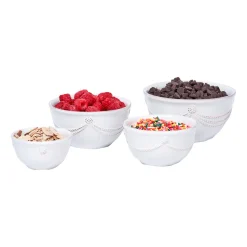 Berry & Thread Nesting Prep Bowl in Whitewash, Set of 4