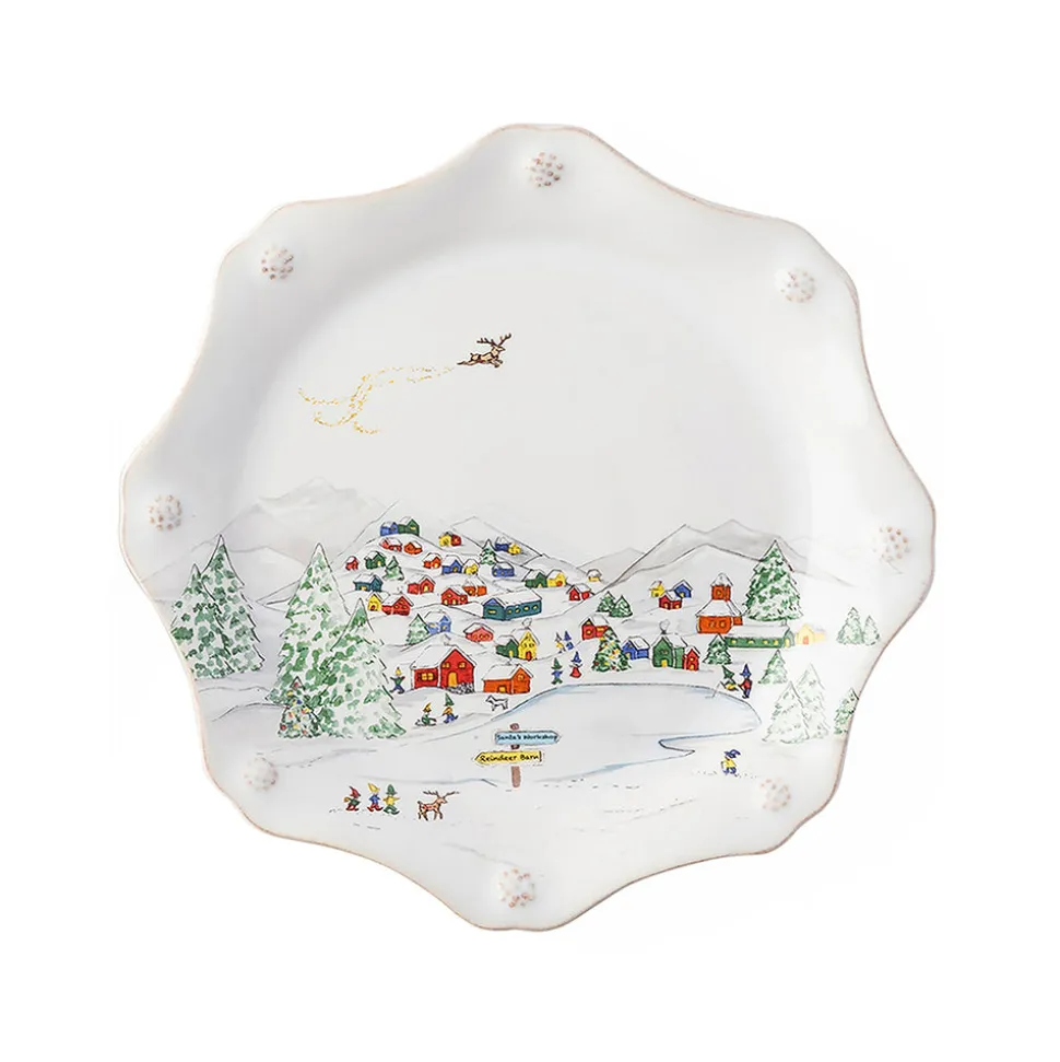 Berry & Thread North Pole Dessert or Salad Plate