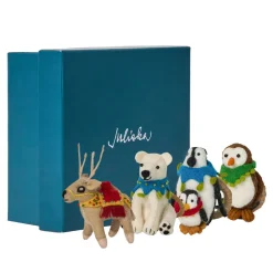 Berry & Thread North Pole Animal Napkin Ring Assorted, Set of 4