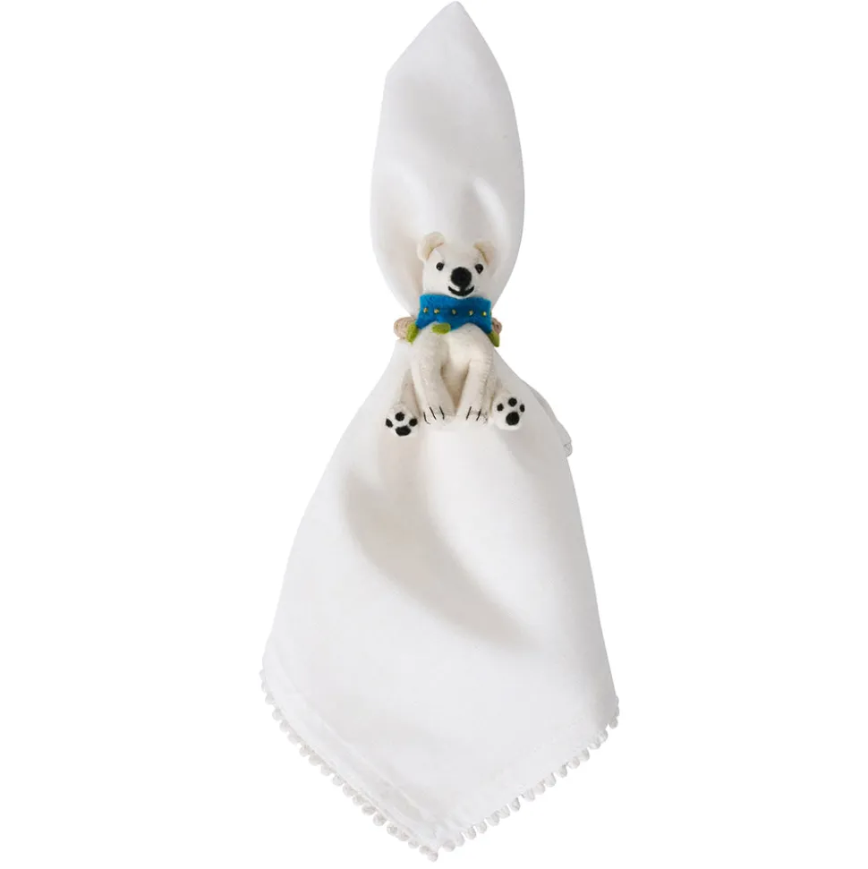 Berry & Thread North Pole Animal Napkin Ring Assorted, Set of 4