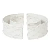 Berry & Thread Petite Parterre Garden Half Circle Vase, Set of 2 in Whitewash