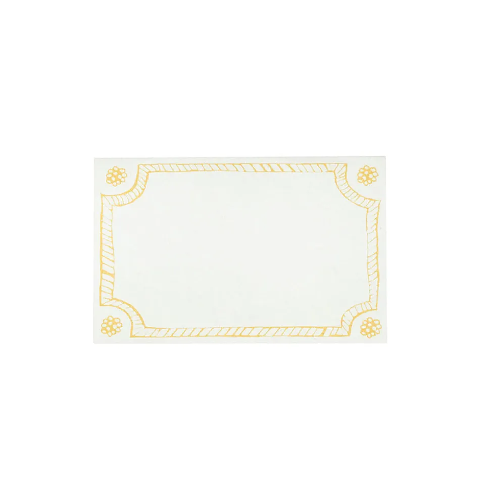 Berry & Thread Place Card, Set of 12 in Daffodil