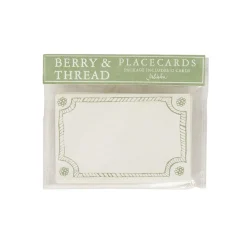 Berry & Thread Place Card, Set of 12 in Basil
