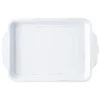 Berry & Thread Whitewash Melamine 24" Handled Tray