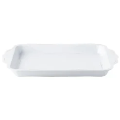 Berry & Thread Whitewash Melamine 24" Handled Tray