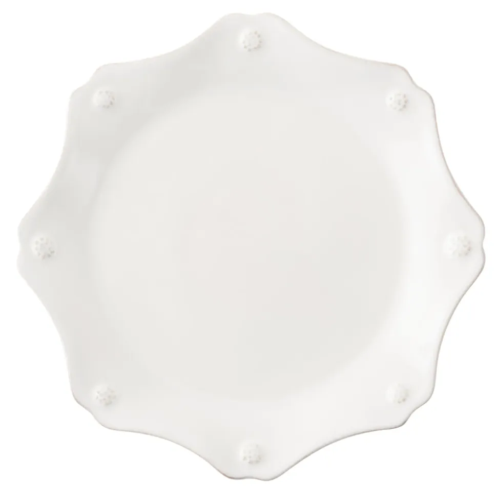 Berry & Thread Whitewash Scallop Dessert/Salad Plate