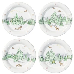 Berry and Thread North Pole Cocktail Plate, Set of 4