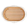 Berry and Thread Whitewash Challah Board