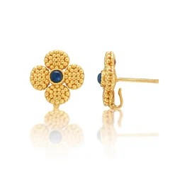 Berry Clover Convertible Duo Earrings in Blue Labradorite