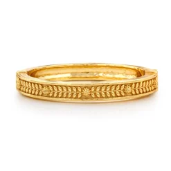 Berry Vine Hinged Bangle in Gold