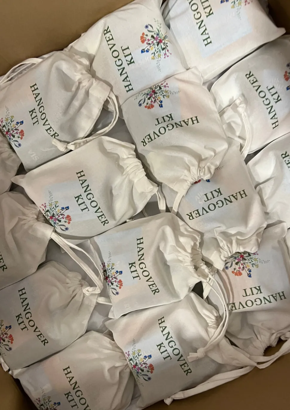 Bespoke Crest Hangover Kit Pouches, Pack of 20