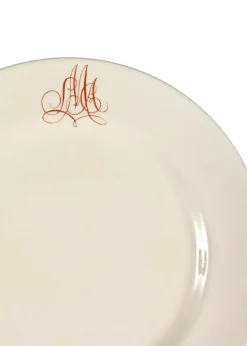 Bespoke Empire Plate with Interlaced Monogram, Set of 12