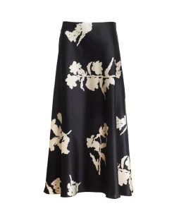Beth Skirt in Dark Fig & Cream Multi