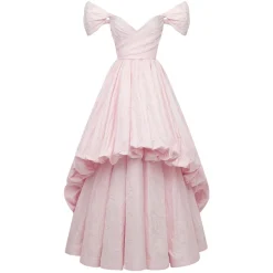 Bettina Gown in Orchid Jacquard Taffeta
