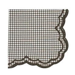 Bettina Napkin in Cocoa Gingham, Set of 4