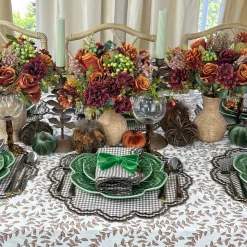 Bettina Napkin in Cocoa Gingham, Set of 4
