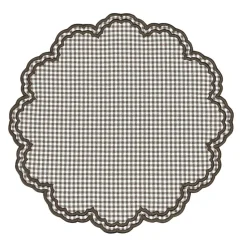 Bettina Placemat in Cocoa Gingham, Set of 4