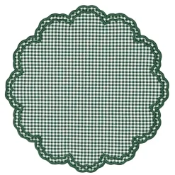 Bettina Placemat in Dark Green Gingham, Set of 4