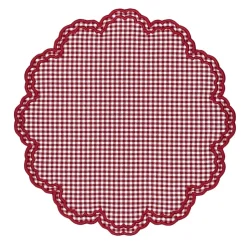 Bettina Placemat in Red Gingham, Set of 4