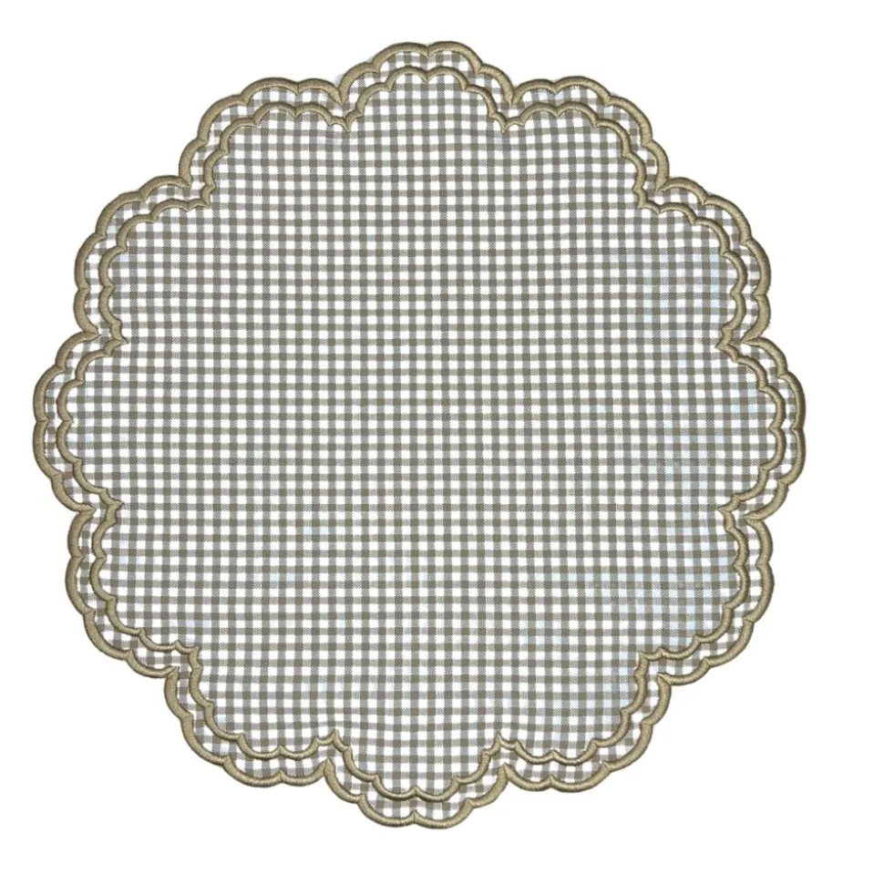 Bettina Placemat in Wheat Gingham, Set of 4