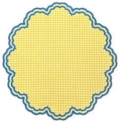 Bettina Placemat in Yellow Gingham, Set of 4