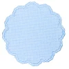 Bettina-Gingham Placemat in Blue, Set of 4