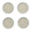 Bevel Coasters in Silver & Crystal, Set of 4 in a Gift Bag
