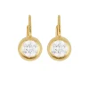 Bezel Drop Earrings