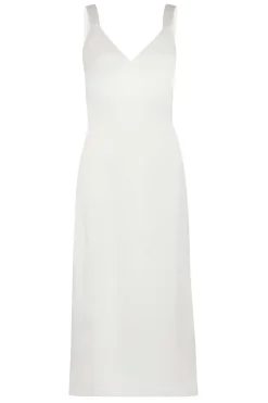 Bianca White Satin Shift Dress