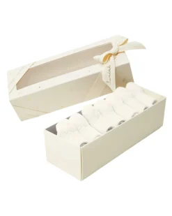 Bijou Socks in Cream, Set of 7