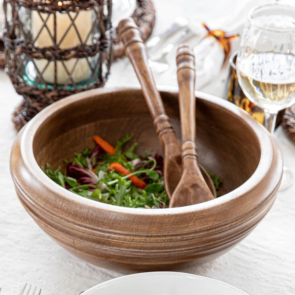 Bilbao Wood Salad Servers