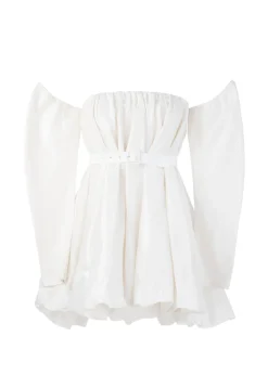 Billie Mini Dress in Alabaster
