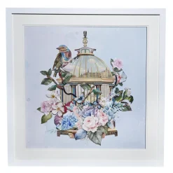 Bird Cage Paper Collage Wall Art