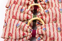Bistro Charm Napkin Rings in Red, Set of 4