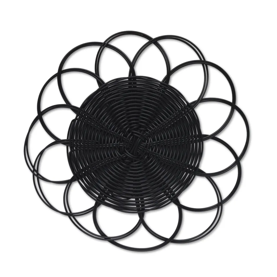 Black Banded Chargers, Set of 4