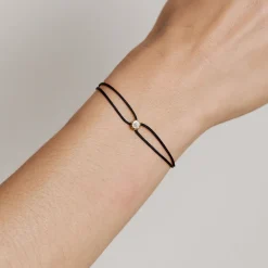 Black Parachute Nesting Gem Bracelet