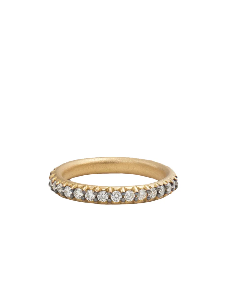 Blackened Diamond Band