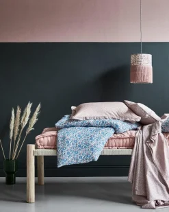 Blanket Made With Liberty Fabric in Capel Pink