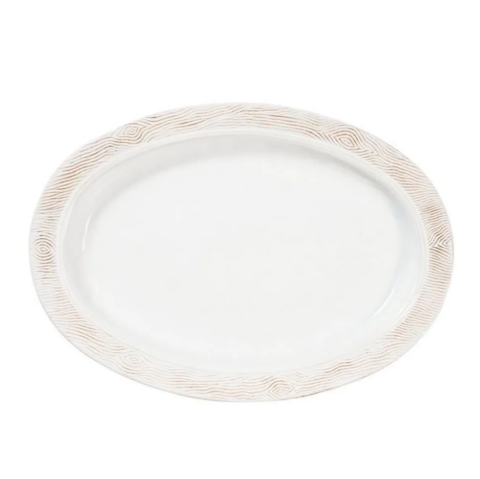 Blenheim Oak 18" Platter in Whitewash