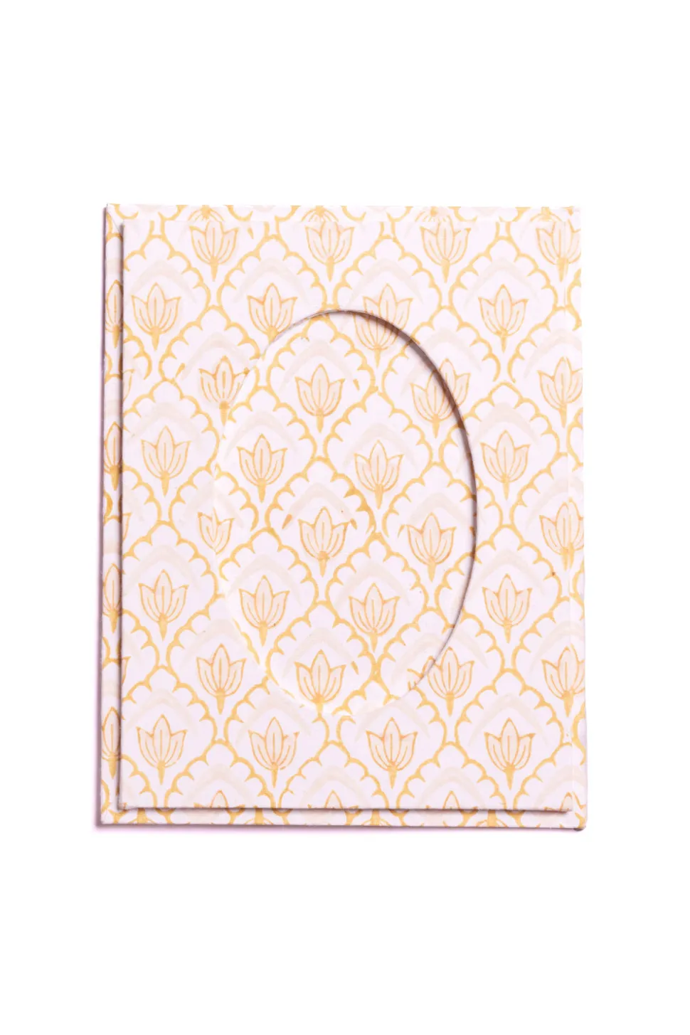 Blockprint Tulip Picture Frame 4x6 in Desert Sand