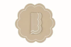 Bloom Linen Napkin and Placemat in Sand, Set of 2